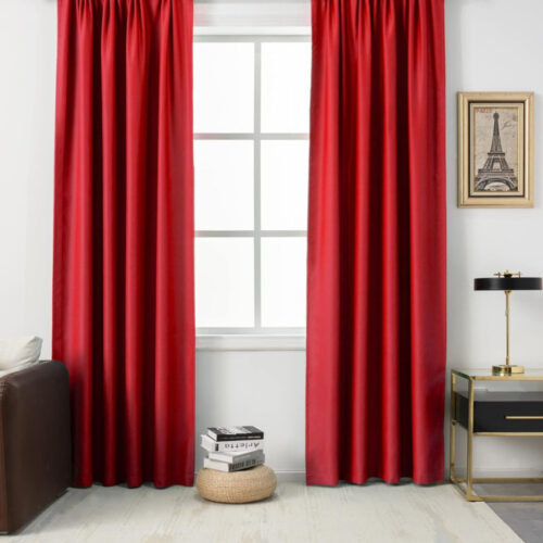Kész sötétítő függöny Adeline Black Out 1db 150x250cm Bordó