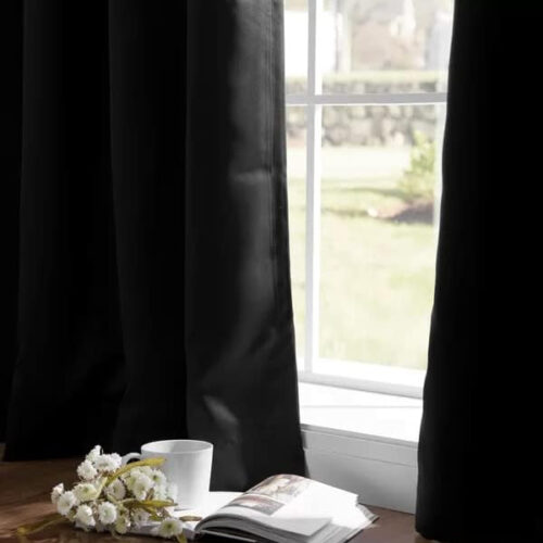 Kész sötétítő függöny Adeline Black Out 1db 150x250cm Fekete