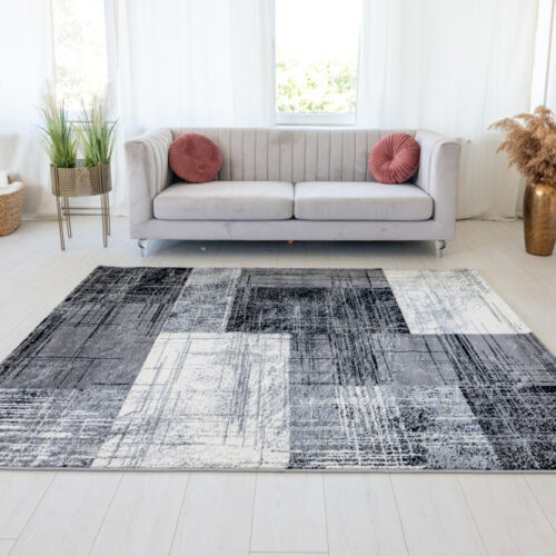 Modern szőnyeg Alina 2450 (Grey) 160x220cm Szürke