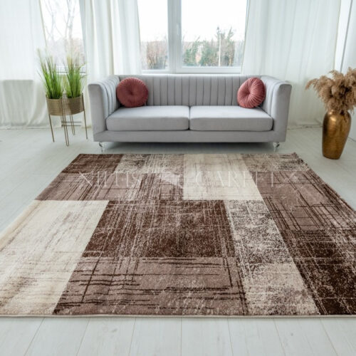 Modern szőnyeg Alina 2450 (Brown) 160x220cm Bézs