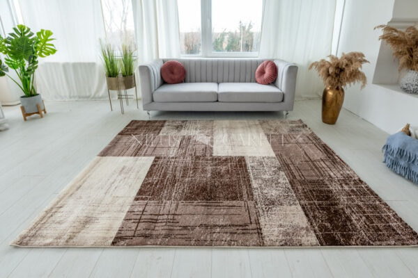 Modern szőnyeg Alina 2450 (Brown) 160x220cm Bézs