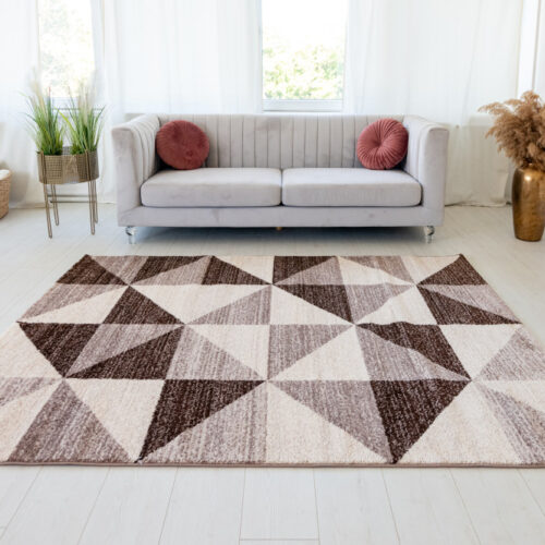Modern szőnyeg Alina 2452 (Brown) 200x280cm Bézs