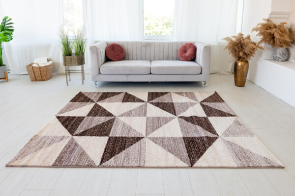 Modern szőnyeg Alina 2452 (Brown) 200x280cm Bézs