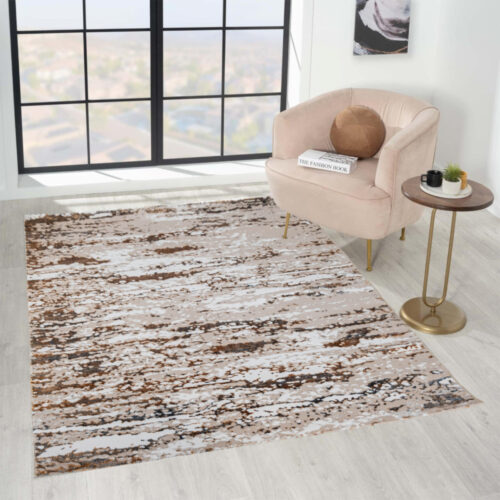 Modern szőnyeg Mykonos 7473 (Grey-Gold) 240x330cm Szürke-Arany