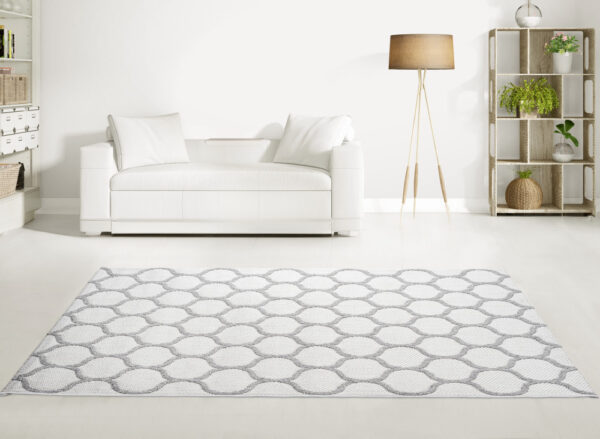 Modern szőnyeg Nordic 3718 (Cream Grey) 80x150cm Krém-Szürke