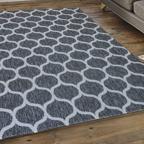 Modern szőnyeg Nordic 3718 (Black) 200x280cm Antracit