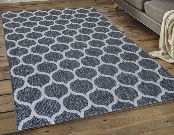 Modern szőnyeg Nordic 3718 (Black) 200x280cm Antracit