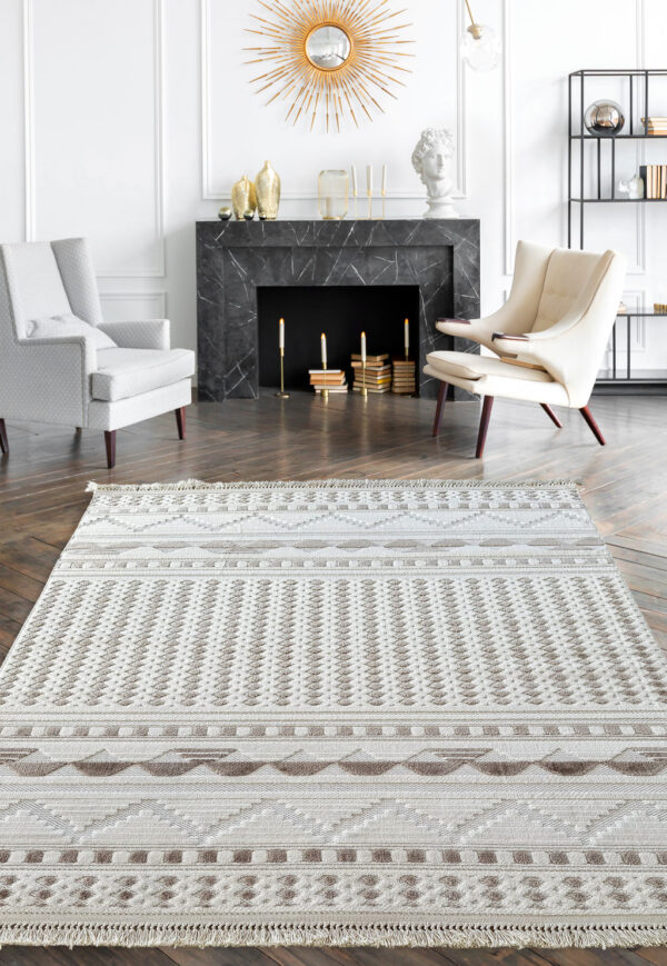 Modern szőnyeg Baldahin 9102 (Beige) 80x150cm Bézs