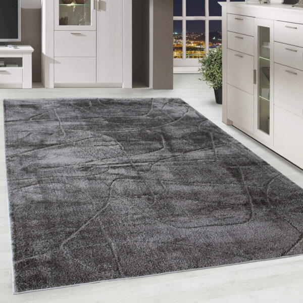 Modern szőnyeg Berber Silk 8522 (Dark Grey) 200x290cm Sötét Szürke