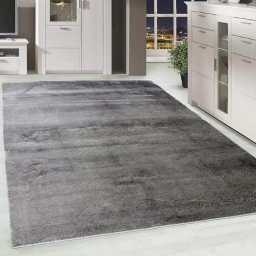 Modern szőnyeg Berber Silk (Dark Grey) 200x290cm Sötét Szürke