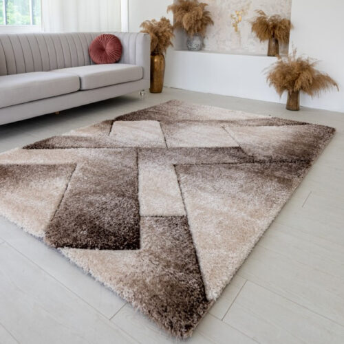 Shaggy szőnyeg California 3D 716 (Vizon Beige) 200x280cm Bézs