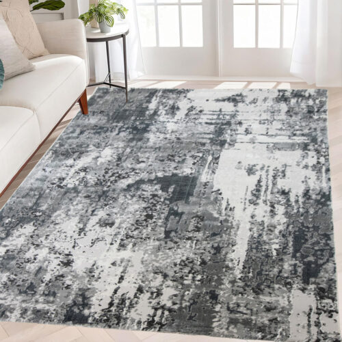 Modern szőnyeg Cleopatra 8397 (Antracit) 40x70cm Szürke