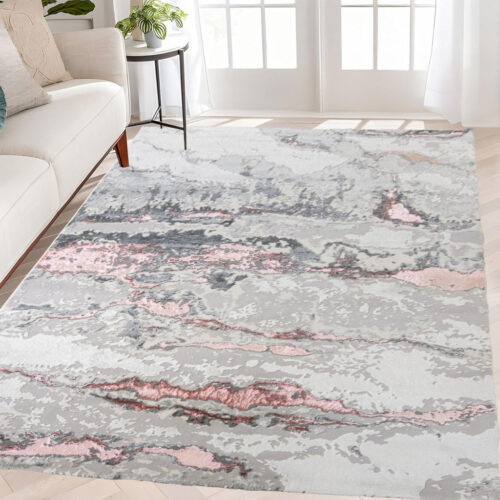 Modern szőnyeg Cleopatra 8435 (Grey-Pink) 40x70cm Szürke-Rózsaszín