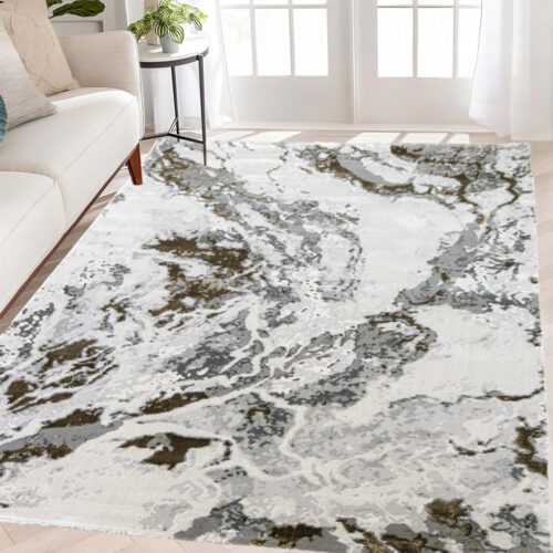 Modern szőnyeg Cleopatra 8441 (Grey-Green) 40x70cm Szürke-Zöld