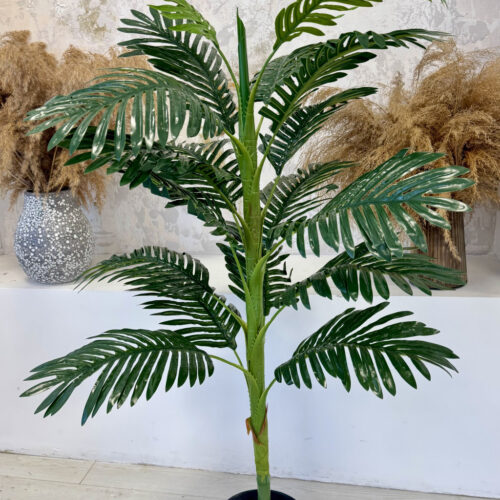 Műnövény Draceria pálma Zöld 120-130cm Fekete Vázával