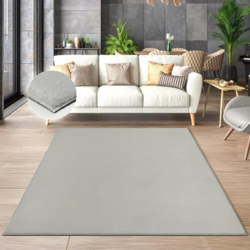 Modern szőnyeg Melba Plüss (Beige) 80x150cm Bézs