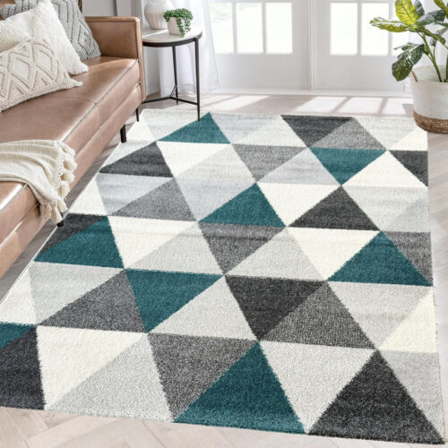 Modern szőnyeg Rombusz 852 (Blue) 80x150cm Kék-Szürke