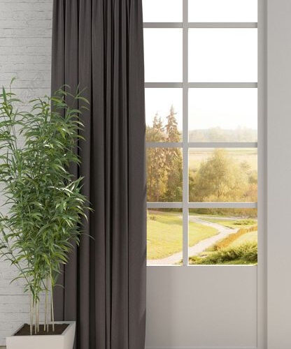 Kész sötétítő függöny Fusion Black Out 1db 140x250cm Szürke