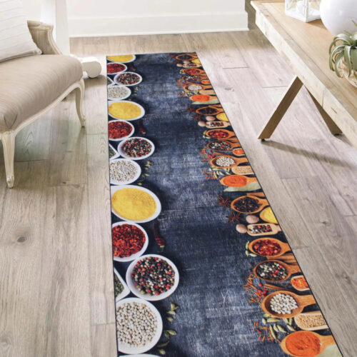 Konyhai szőnyeg Gordon 60x180cm Fűszeres minta