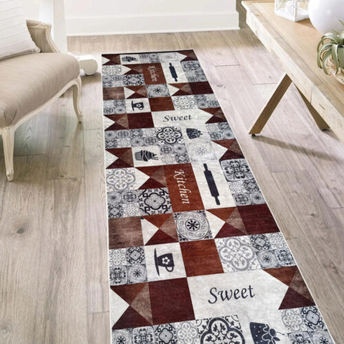 Konyhai szőnyeg Gordon 60x180cm Sweet Kitchen Barna fehér