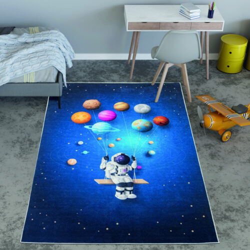 Gyerek szőnyeg Zen Kék Astronauta 70x140cm