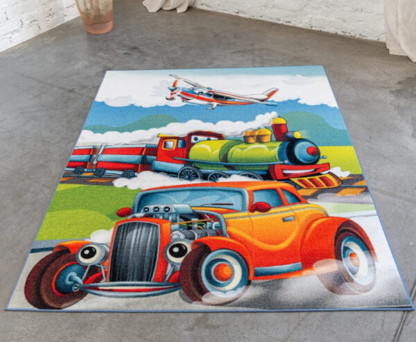 Gyerek szőnyeg Vonatos repülős 200x280cm