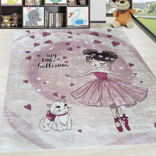Gyerek szőnyeg Zenit Cicás Balerin Pink 70x140cm