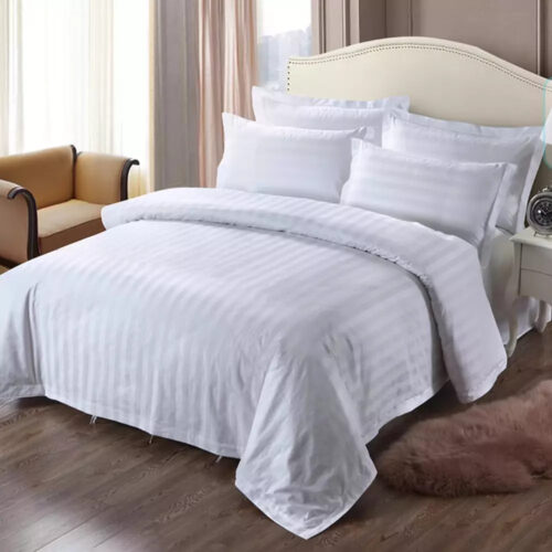 Ágyneműhuzat Harmony White csíkos 3 részes