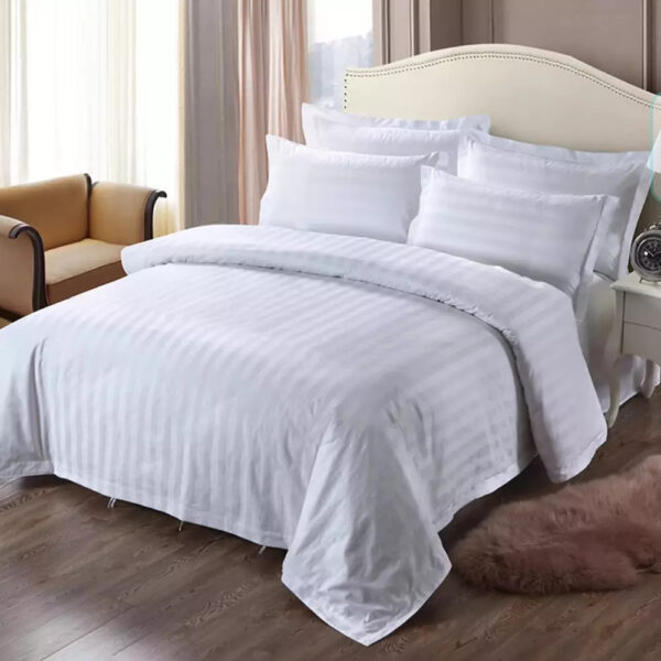 Ágyneműhuzat Harmony White csíkos 3 részes