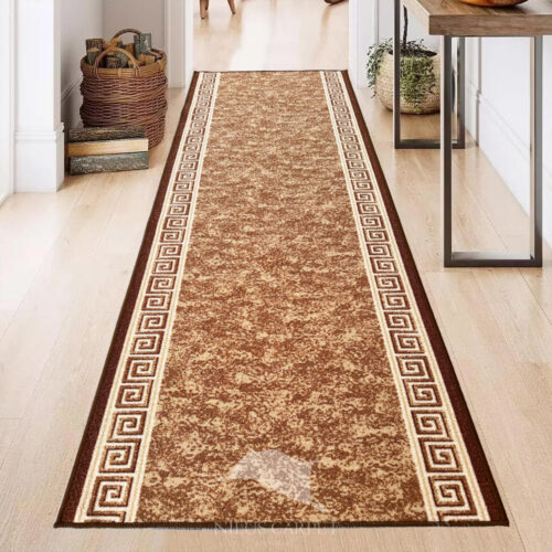 Futószőnyeg Hermes Görög minta Barna 80cm széles méteráru