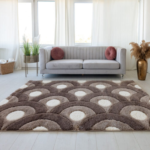 Shaggy szőnyeg Industrial 9514 (Beige) 80x250cm Bézs