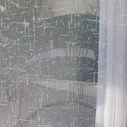 Kész függöny Jacquard fehér Pálcikás mintás 500x250cm