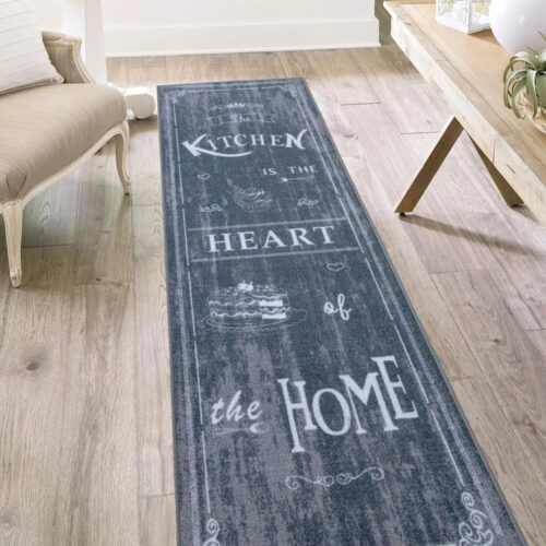 Konyhai szőnyeg Jamie vastag 67x200cm Szürke Home Kitchen