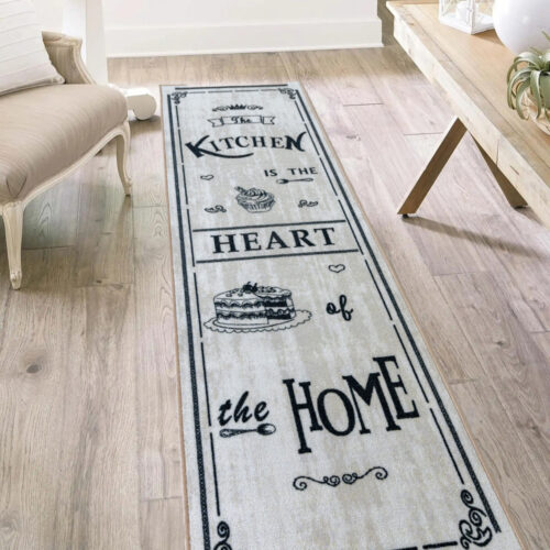 Konyhai szőnyeg Jamie vastag 67x200cm Krém Keretes Home