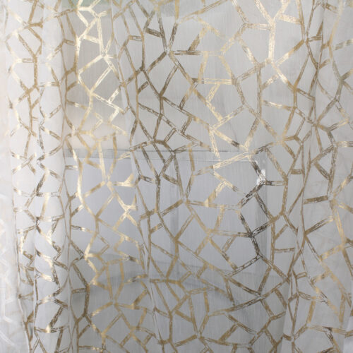 Kész függöny Lux Arany Geometrikus modern mintás 300x260cm