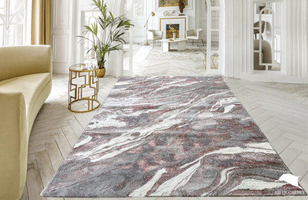 Modern szőnyeg Marble 351 (Rose) 240x330cm Szürke-Púder