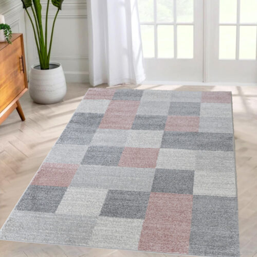 Modern szőnyeg Promo 440 (Gray-Pink) 200x290cm Púder-Szürke