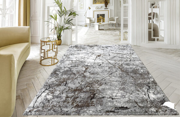 Modern szőnyeg Marble 4695 (Grey) 80x150cm Szürke