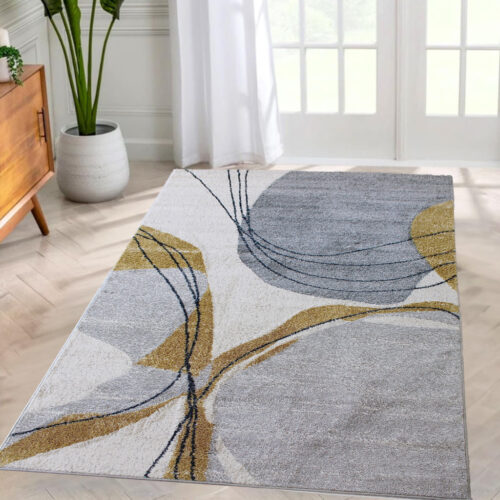 Modern szőnyeg Promo 5868 (Yellow) 60x220cm Sárga-Krém