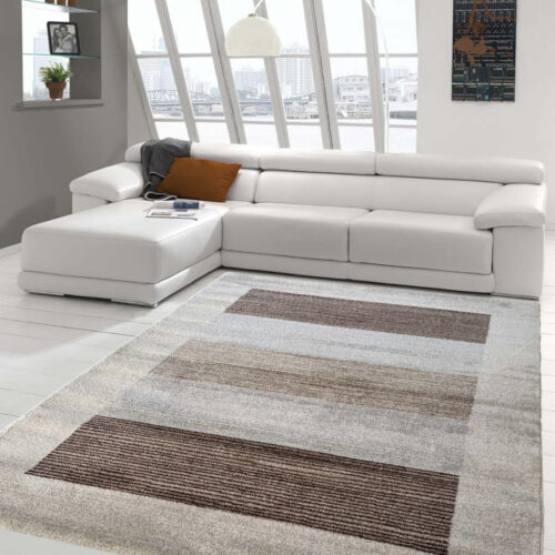 Modern szőnyeg Cairo 887 (Cream-L.Grey) 200x290cm Krém-Barna