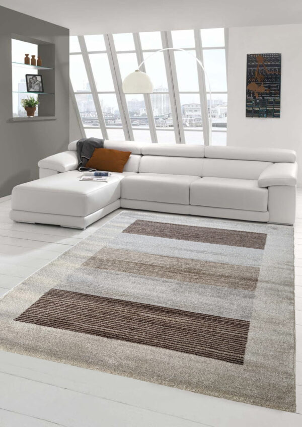 Modern szőnyeg Cairo 887 (Cream-L.Grey) 200x290cm Krém-Barna