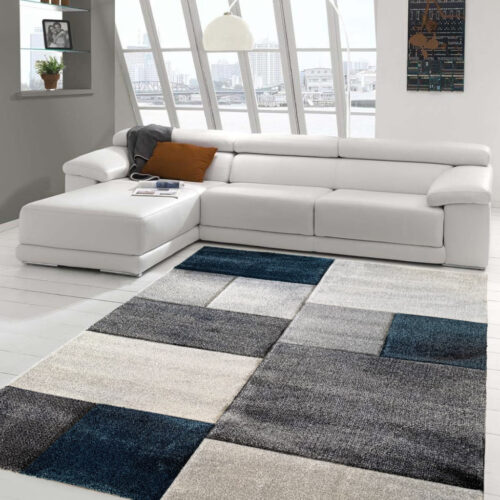 Modern szőnyeg Cairo 890 (D.Grey-Blue) 80x150cm Kék-Szürke
