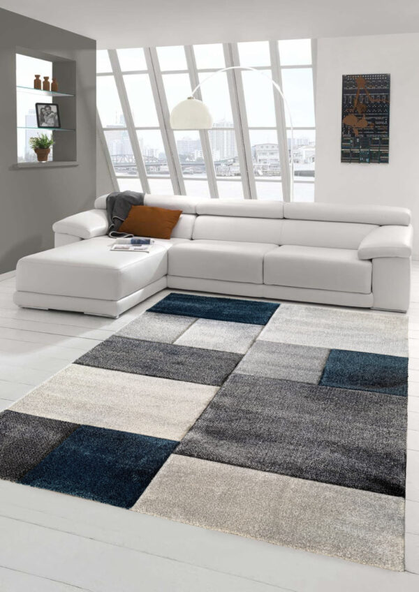 Modern szőnyeg Cairo 890 (D.Grey-Blue) 80x150cm Kék-Szürke