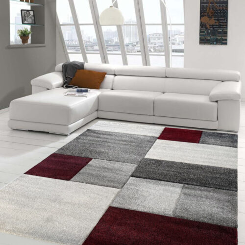 Modern szőnyeg Cairo 890 (D.Grey-Red) 80x150cm Bordó-Szürke