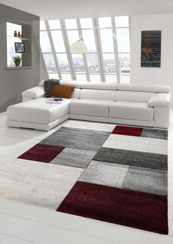 Modern szőnyeg Cairo 890 (D.Grey-Red) 80x150cm Bordó-Szürke