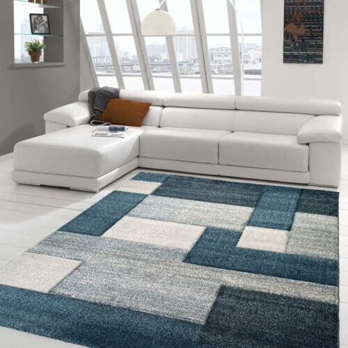 Modern szőnyeg Cairo 891 (Blue-L.Grey) 80x150cm Kék-Szürke