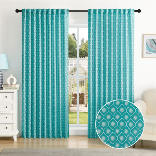 Kész sötétítő függöny Marocco 1db 150x250cm Türkizkék