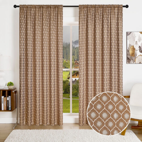 Kész sötétítő függöny Marocco 1db 150x250cm Barna