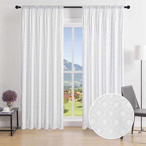 Kész sötétítő függöny Marocco 1db 150x250cm Fehér