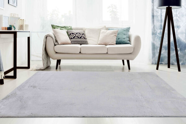 Shaggy szőnyeg Luxury Nyuszi (Grey) 80x150cm Szürke